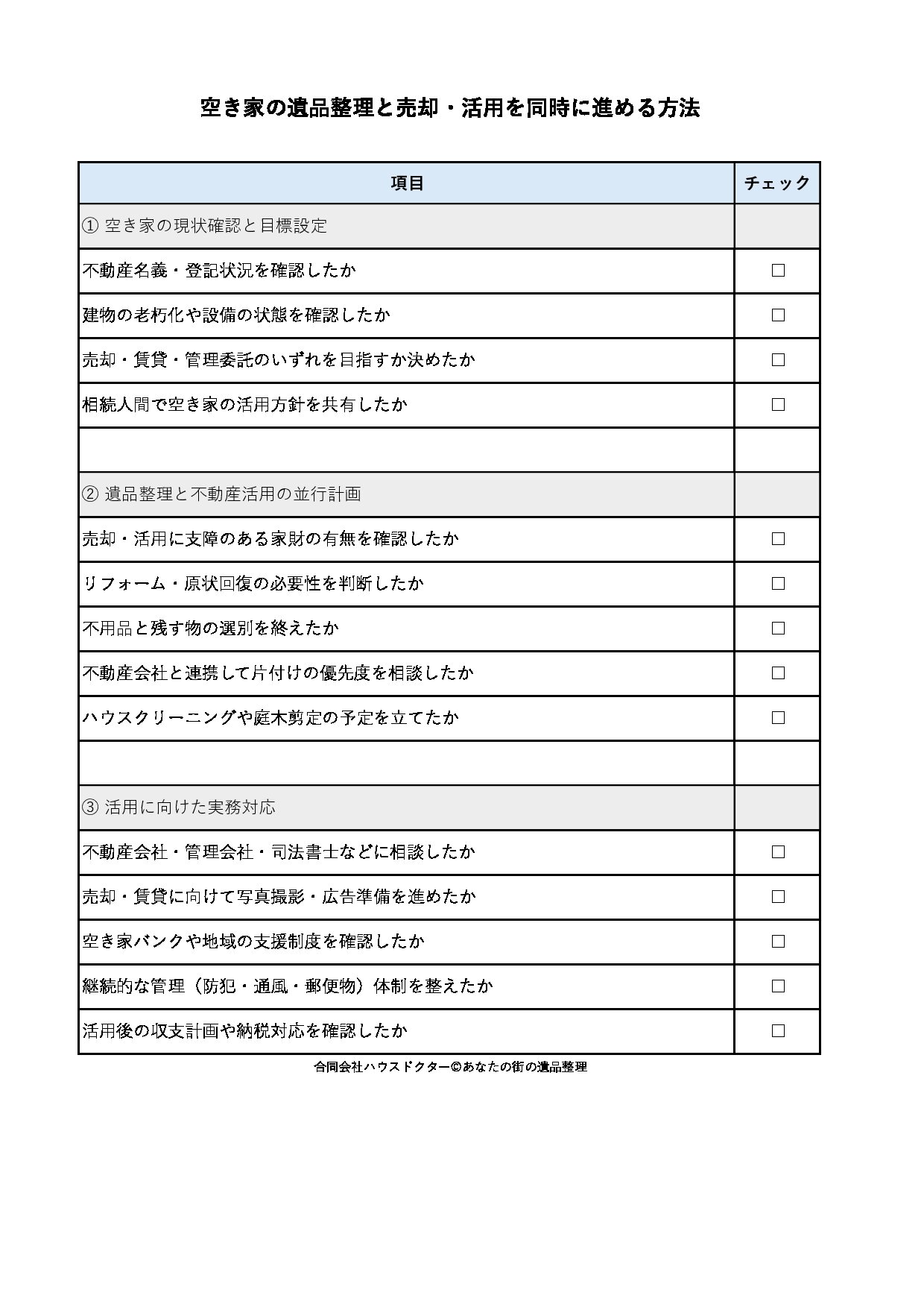 空き家の遺品整理と売却・活用を同時に進める方法