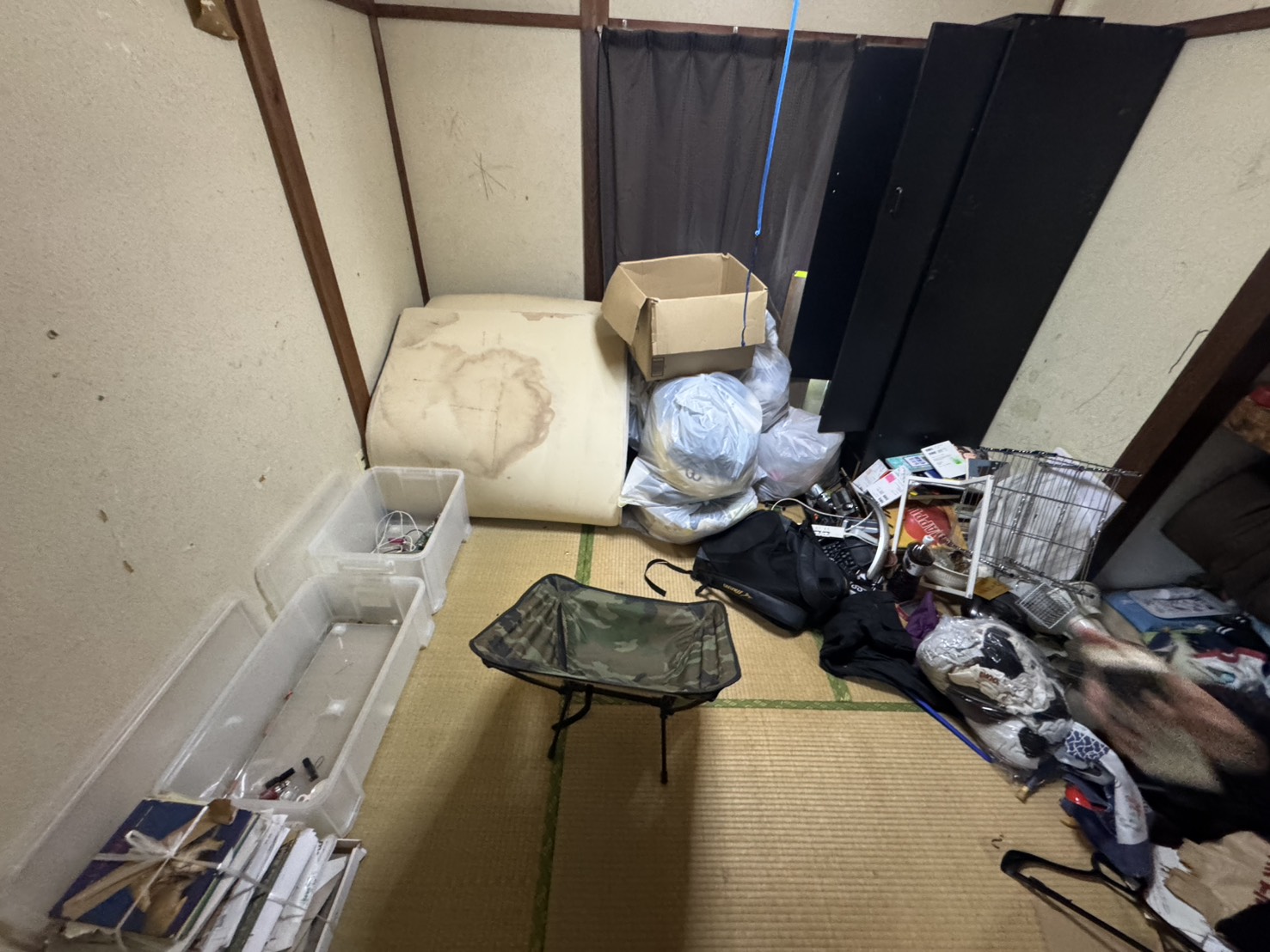 特殊清掃を伴う遺品整理｜大阪府堺市北区｜孤独死の事例